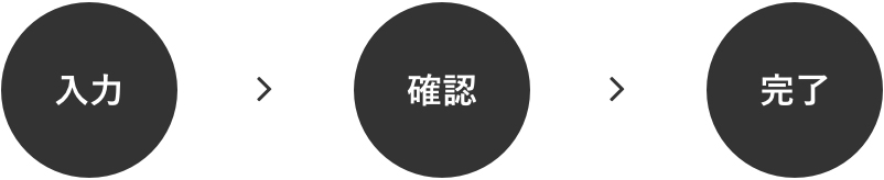 入力 確認 完了